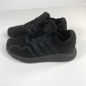 Adidas Kids All Black Girl Shoes size 13 Athletic lightweight